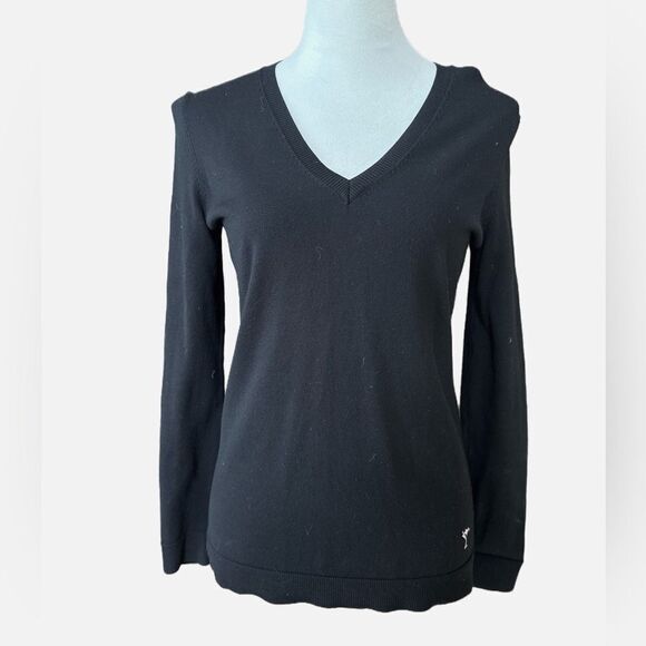 Golftini black v neck sweater - Picture 1 of 8